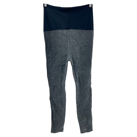 Preggo Leggings 2XL Black Moto Maternity Pregnancy Jeggings Skinny Leg - Picture 2 of 8